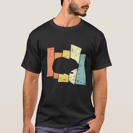 T-shirt Retro Hamster Guinea Pig Rodent Vintage (Devant)
