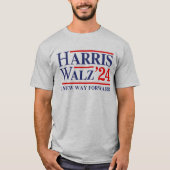 T-shirt Retro Harris Walz '24 - Nouvelle voie vers l'avant (Devant)