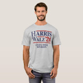 T-shirt Retro Harris Walz '24 - Unité sur division (Devant entier)