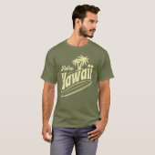 T-shirt Retro Hawaii Vibes with Palm Trees and Surfboard  (Devant entier)