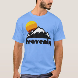 T-shirt Retro Heavenly Tourist Souvenir Voyage Ski Cali