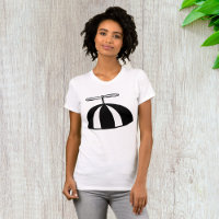 Retro hélice Beanie Whimsical noir et blanc