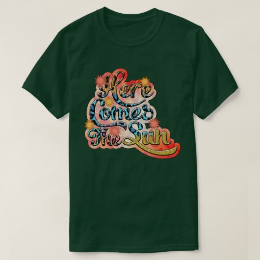 T-shirt Rétro Here Comes (Design devant)