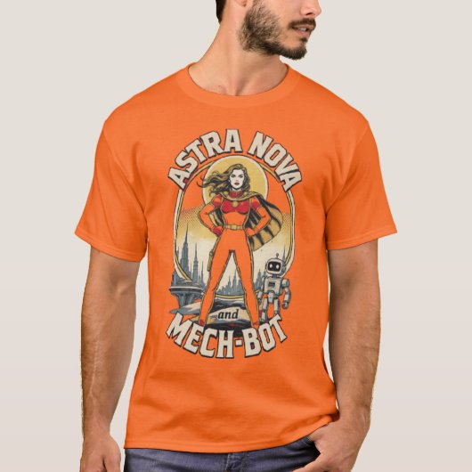 T-Shirt Rétro Héros de l'Espace – Bande Dessinée S (Devant)