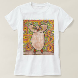 T-shirt Rétro hibou