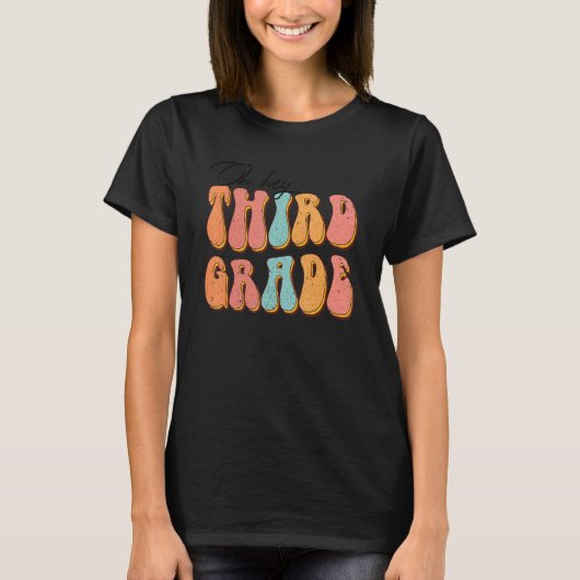 T-shirt Retro Hippie Oh Hey Enseignant Troisième Classe Re (Devant)