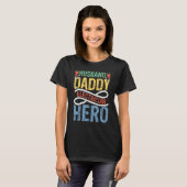 T-shirt Retro Husband Daddy Electrician Hero Lineman Dad (Devant entier)