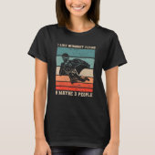 T-shirt Retro I Like Wingsuit Flying & Maybe 3 People Skyd (Devant)