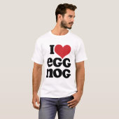 T-shirt Retro I Love Eggnog Tee (Devant entier)