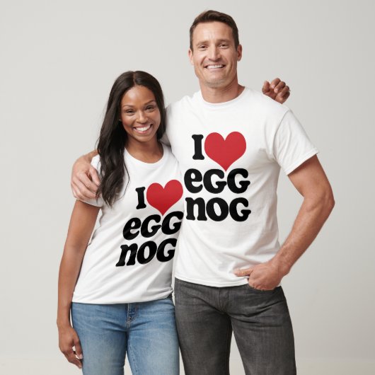 T-shirt Retro I Love Eggnog Tee (Unisexe)