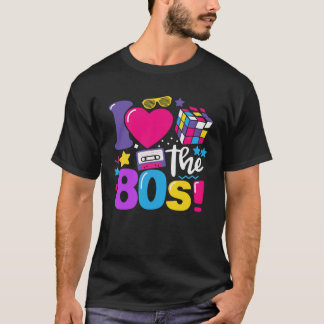 T-shirt Rétro I Love Les années 80 Cassette Tape 80s Homme