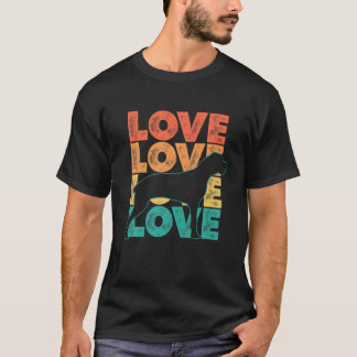 T-shirt Retro I Love My Great Dane Amoureux des chiens The