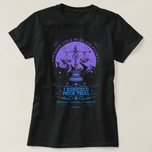T-shirt Retro I Survived Faux Trial CC Homeschool
