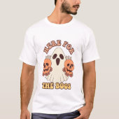 T-shirt Retro Ici Pour Les Boos - Halloween (Devant)