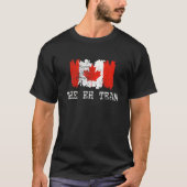 T-shirt Retro I'm On The Eh Team Maple Leaf Canadian Flag (Devant)