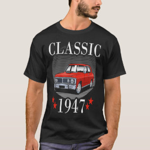 T-shirt Rétro-impression classique 1947 Vintage Car