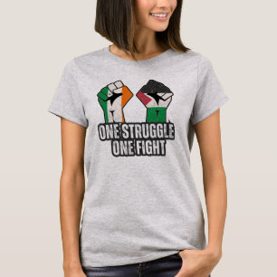 T-shirt Rétro Irlande Palestine Solidarité Première révolu