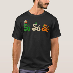 T-shirt Retro Irlande Vintage Drapeau serpent St