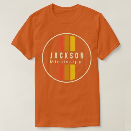 T-shirt Retro Jackson Mississippi (Design devant)