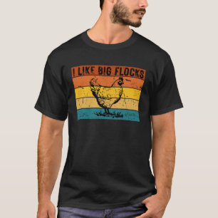 T-shirt Rétro J'aime les grands troupeaux Ferme amateur de