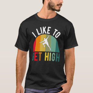 T-shirt Rétro J'aime me sentir planer Parachutiste