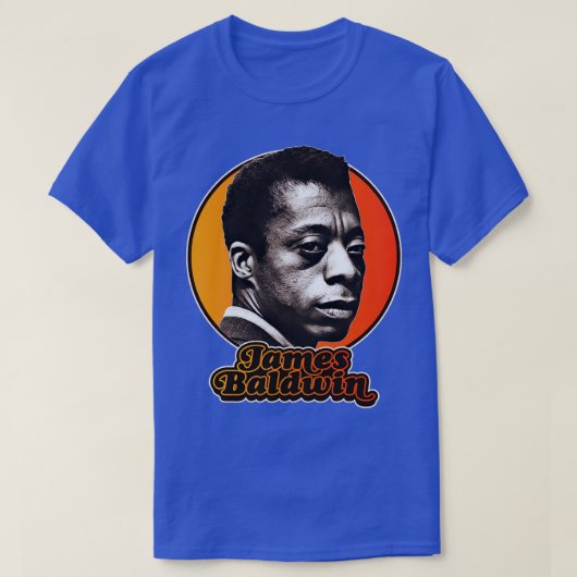 T-shirt Retro James Baldwin Hommage (Design devant)