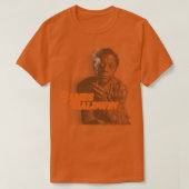 T-shirt Retro James Baldwin Sepia Fade Hommage (Design devant)