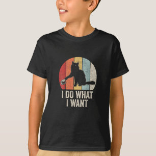 T-shirt Rétro Je Fais Ce Que Je Veux Chat Chemise Amoureux