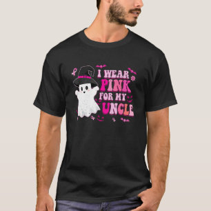T-shirt Rétro Je Porte Le Rose De Mon Oncle Halloween Rose