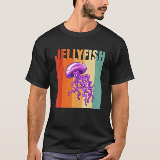 T-shirt Retro Jellyfish 1 (Devant)