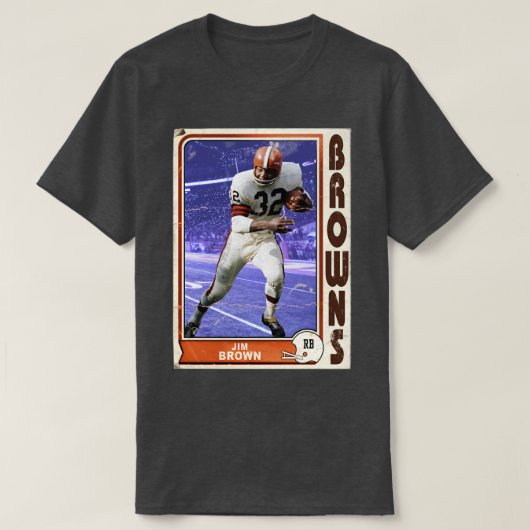 T-shirt Retro Jim Brown Trading d (Design devant)