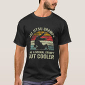 T-shirt Retro Jiu Jitsu Grampy Comme Un Grampy Normal Mais (Devant)