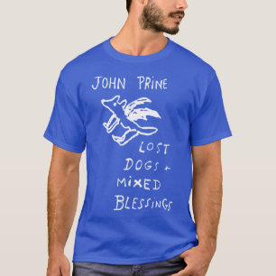 T-shirt Retro John Prine Chiens perdus et Bénédictions mél