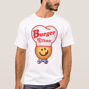 T-shirt Rétro joint d'hamburger de personnaliser - cru de