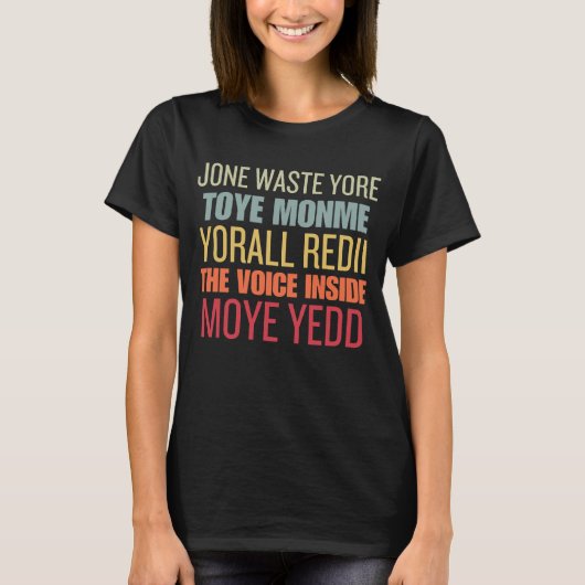 T-SHIRT RETRO JONE DÉCHIT VOTRE MONME TOYER (Devant)