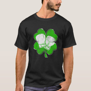 T-shirt Retro Jour de la Saint Patrick Irish Boxing Shamro