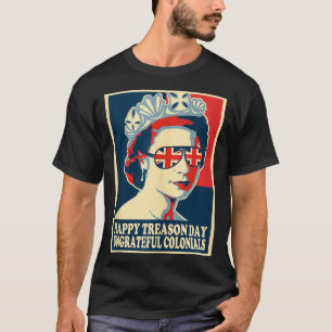 T-shirt Retro Joyeuse Journée de la trahison 4 juillet col
