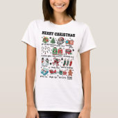 T-shirt Retro Joyeux Noël Idées Cadeaux tendance (Devant)