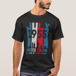 T-shirt Rétro Juillet 1955 Limited Edition Vintage 66 ans