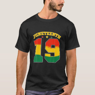 T-shirt Retro Junet19 African American Freedom Black