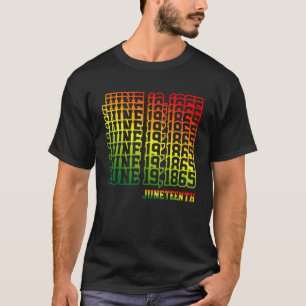 T-shirt Retro Junetdix mois de l'histoire des Noirs 1865 S
