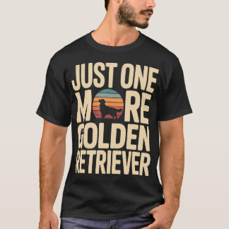 T-shirt Rétro Juste Un De Plus Amoureux De Chien Retriever