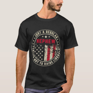 T-shirt Rétro Juste Un Nephew Régulier Relève Libéraux Amé