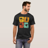 T-shirt Retro Kangaroo I Marsupial I Australian Kangaroo (Devant entier)