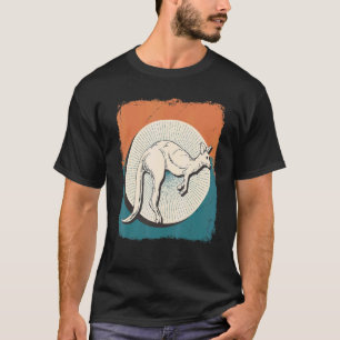T-shirt Retro Kangaroo Zoo Animal Australie Kangaroo
