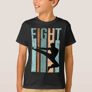 T-shirt Retro Karate 8e anniversaire 8 Judo Men Kung Fu Ki