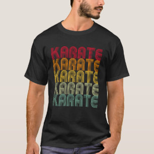 T-shirt Retro Karate Kung Fu Lutter Karate Hommes Femmes