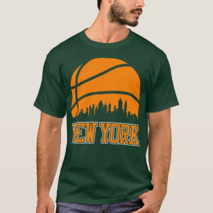 T-shirt Retro Knicks Basketball New York City Skyline