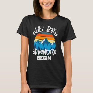 T-shirt Retro Laisser L'Aventure De Récession Commencer En