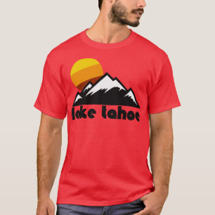 T-shirt Retro Lake Tahoe Tourist Souvenir Design de voyage